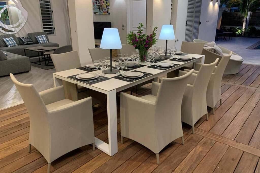 Villa Manzana : Neuve 4Ch 4Sdb 2 Piscines - Luxe Сен-Франсуа Экстерьер фото